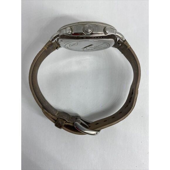 Fossil FTW1200 Women's Sand Leather Silver Analog Dial Hybrid Smartwatch XX707 - Picture 11 of 12